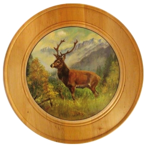 Rondelle d'honneur en bois massif Ø 60 cm