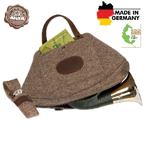 Cors de chasse pour la tradition de la chasse von AKAH AKAH Wollfilz-Futteral für Fürst Pless-Horn 70763000