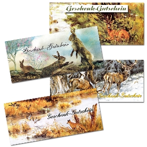 Cadeaux spéciaux pour chasseurs von AKAH Chèques-cadeaux à 8 unités 78464000