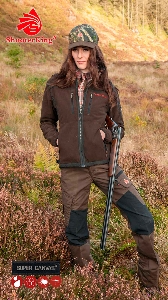Vêtements pour femmes pour la chasse et les activités de plein air von AKAH SHOOTERKING Cordura Hose zweifarbig für Damen 82144007