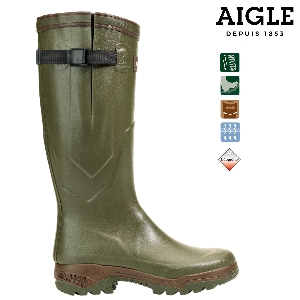 Bottes en caoutchouc pour territoire et outdoor von AKAH AIGLE PARCOURS® 2 Iso khaki 86548047