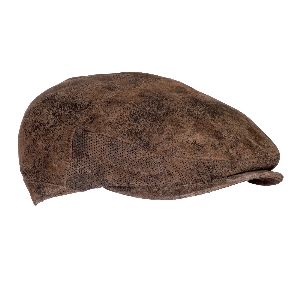 Casquette plate homme cuir