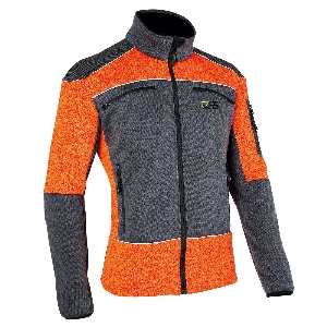 PSS X-treme Arctic cardigan en fibres gris/orange