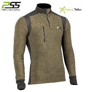 Pullovers et gilets en maille von AKAH PSS X-treme Polar Fleeceshirt vert/noir 89979009
