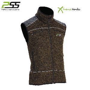 Gilet tricoté PSS X-treme Nordic vert/mélange