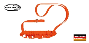 Travail de recherche au sang avec des chiens de chasse von AKAH AKAH BioThane® Schweißriemen mit Lederstopper 95560019