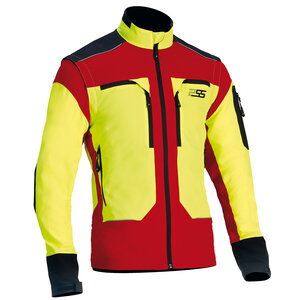 Vestes softshell pour la chasse et les activités outdoor von AKAH PSS X-treme Vario Stretchjacke gelb/rot 89963009