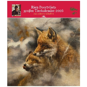 Calendrier pour chasseurs von AKAH \"Rien Poortvliets\" grand calendrier animalier 2026 78435001