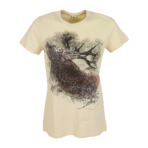 AKAH Chemises et T-shirts pour l’extérieur von AKAH ALMTRACHT T-shirt femme cerf, beige 83818008